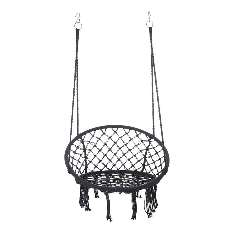 Large patio hanging chair cotton weave outdoor hammock garden furniture