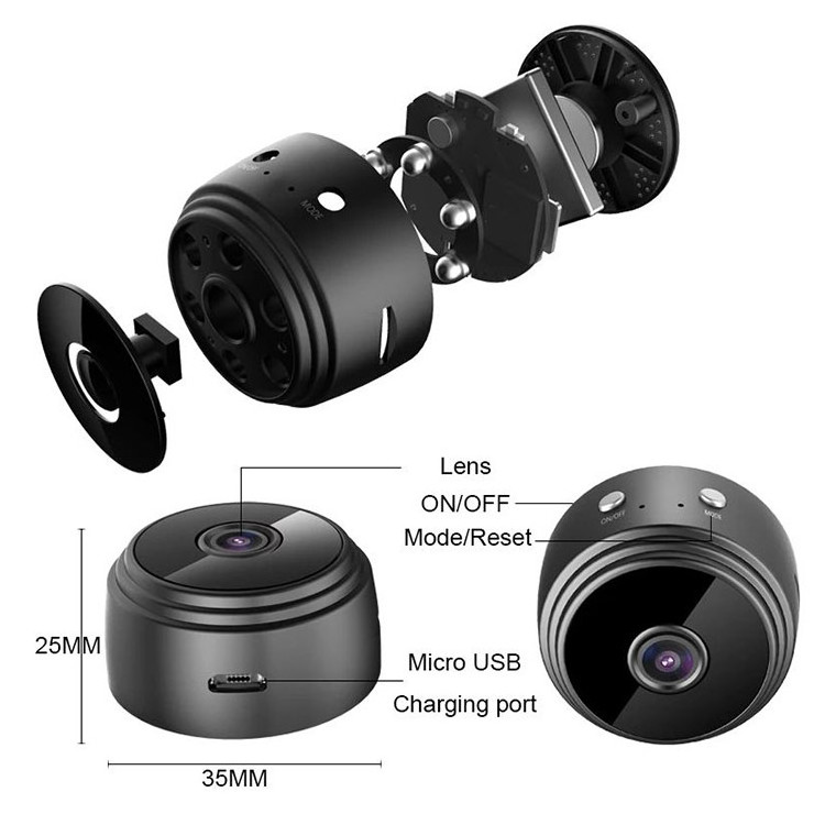 A9 1080P IP Camera Security IR Night Vision Magnetic Wireless Camcorder  mini Wifi Camera