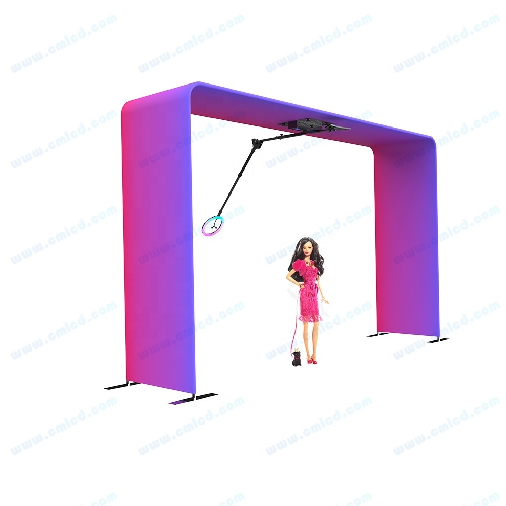 overhead 360 sky photobooth portable slow motion booth wireless automatic battery powered self 360 spinner video photo booth