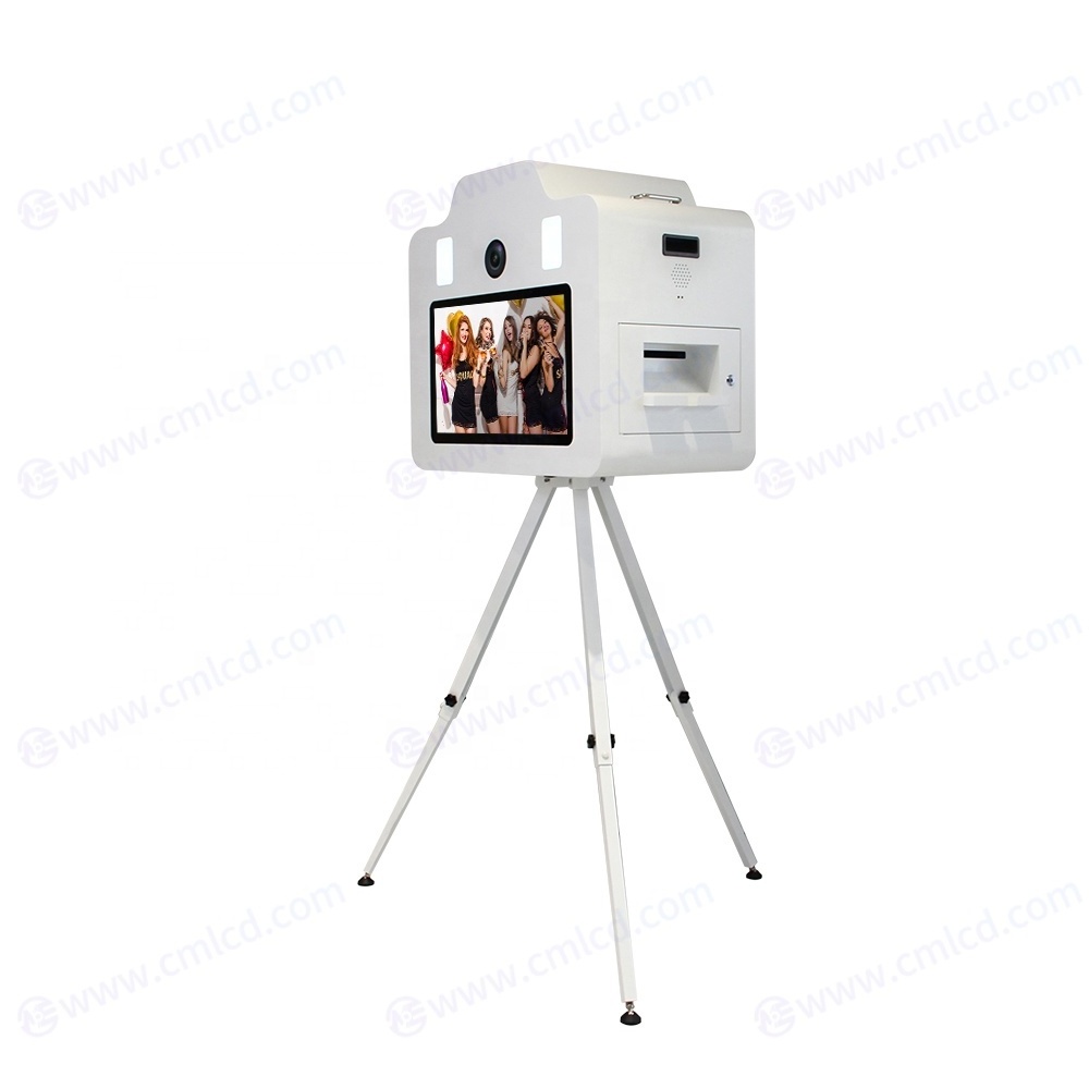 party photo booth box with 21.5 inch touch screen selfie machine photo booth for events install camera dnp printer photobooth