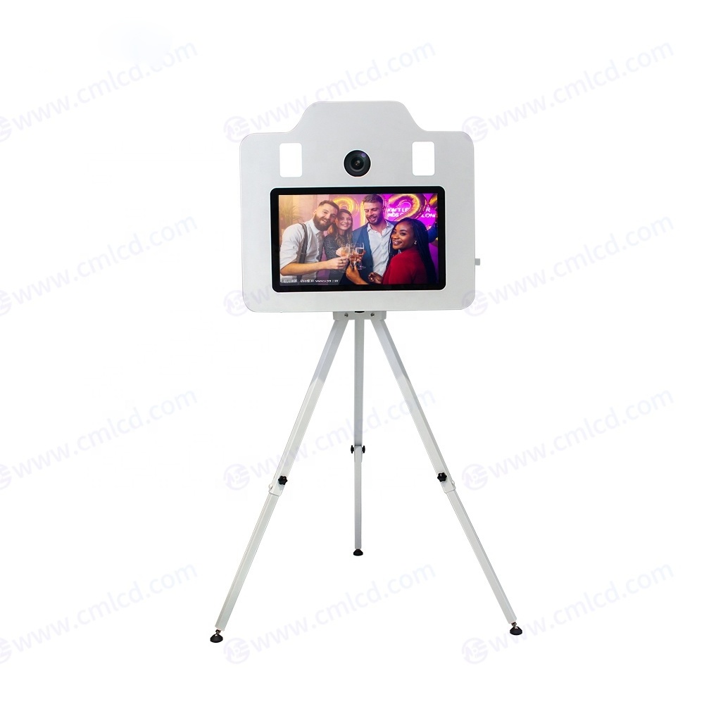 party photo booth box with 21.5 inch touch screen selfie machine photo booth for events install camera dnp printer photobooth