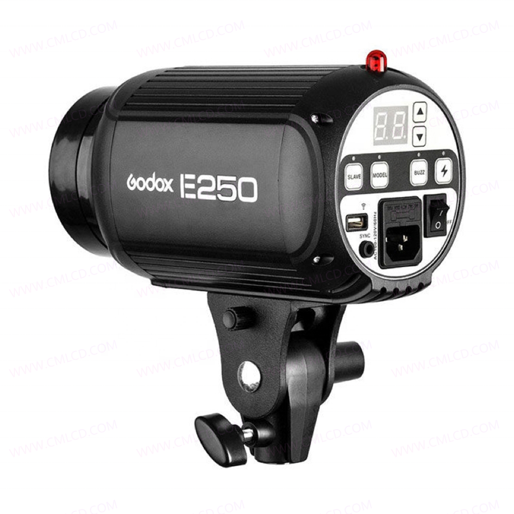 Godox E250 flash light with trigger and white umbrella reflector for photo booth machine photobooth external flash light