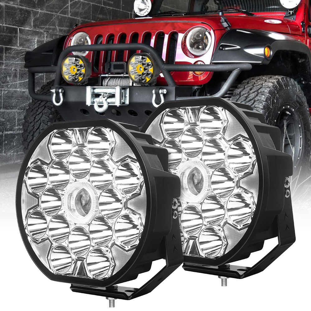 High Power Halo DRL LED Driving Lights with ECE R10 9inch 84W