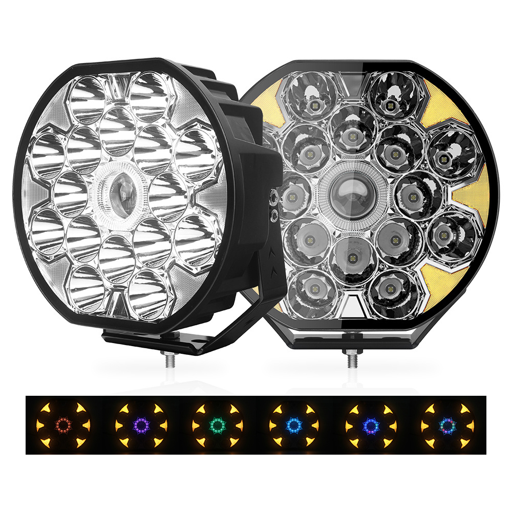 High Power Halo DRL LED Driving Lights with ECE R10 9inch 84W