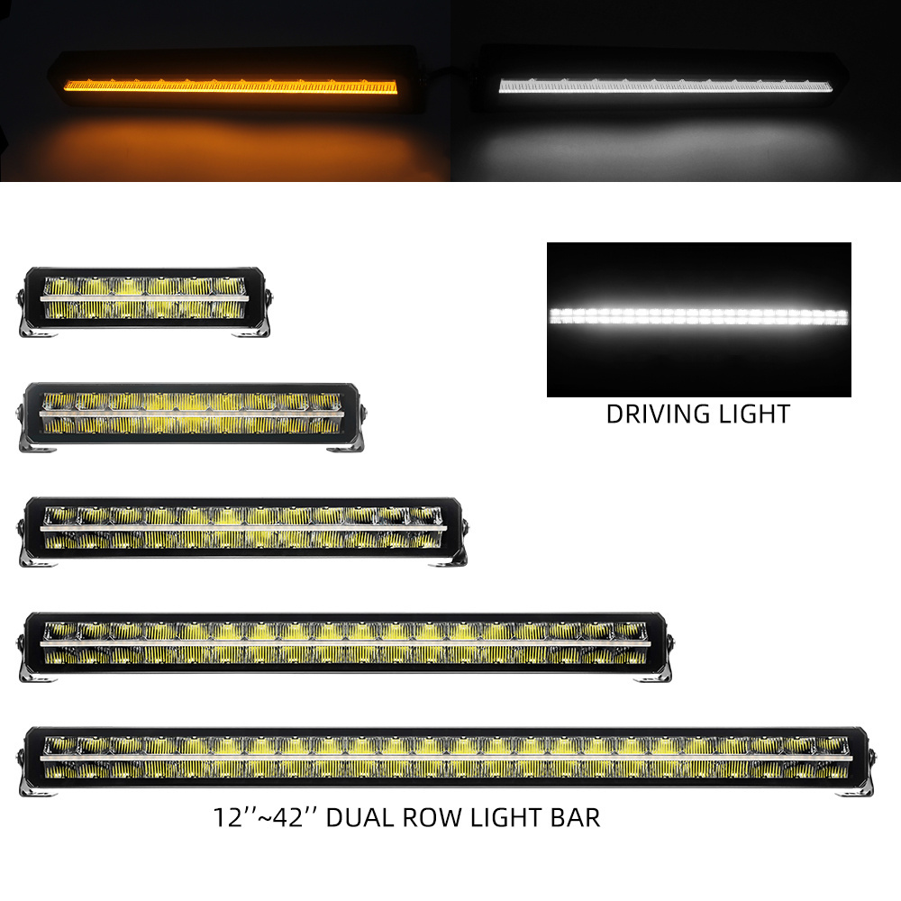 Barra De Luz 6d Luces De Barras Led Auto Para barra led carro 4x4 12 22 32 42 Inch Quad double Row Tow Truck Led bar