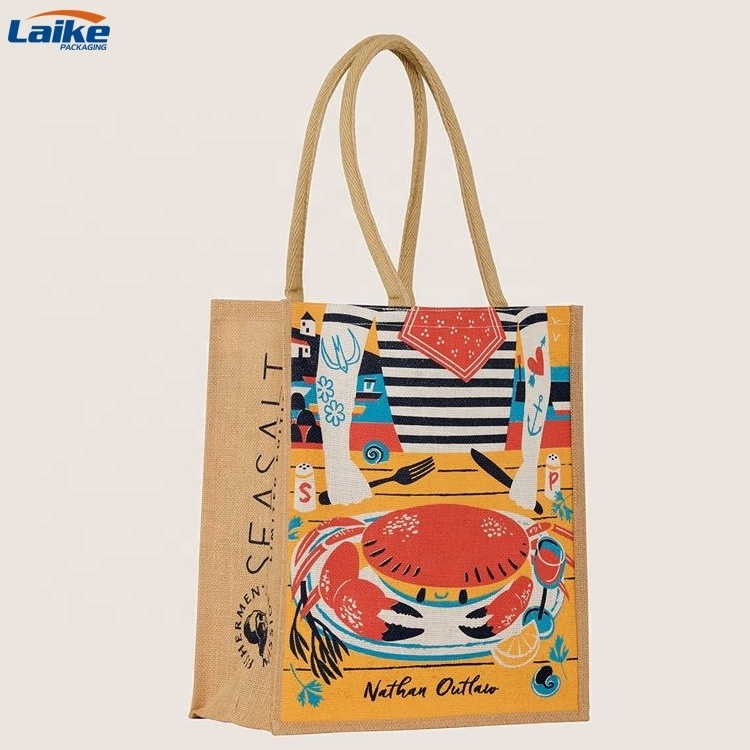 Wholesale durable colorful wedding  gifts bag daily use hemp bag eco friendly jute grocery  bags