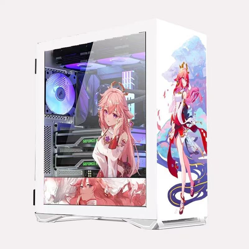 M-ATX New Modern style OEM Quadratic Element Anime Pc Case gaming computer case & Towers Server Chassis