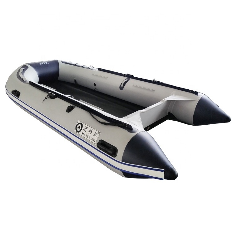 Pvc Inflatable Boat Aluminum floor Rubber Dinghy Inflatable rowing Boat fishing boat