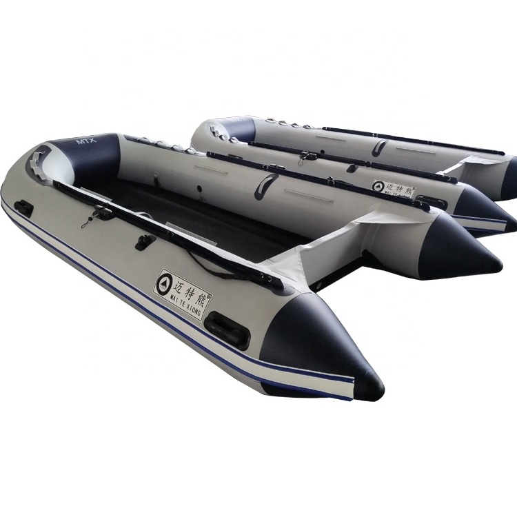 Pvc Inflatable Boat Aluminum floor Rubber Dinghy Inflatable rowing Boat fishing boat