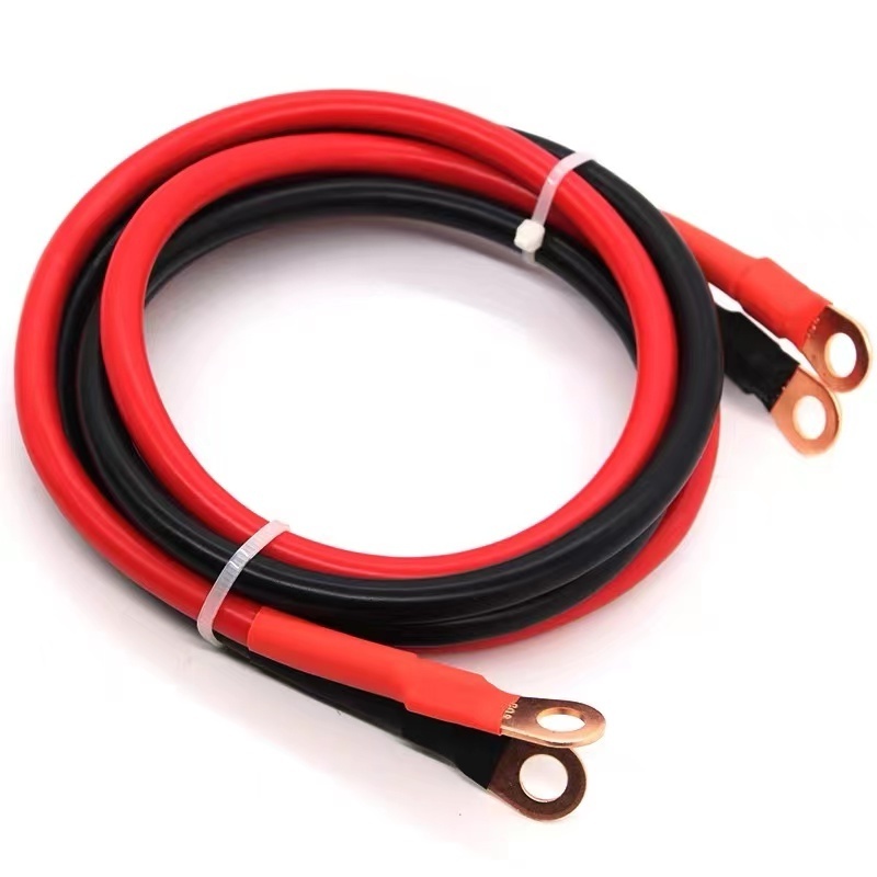 Battery cable copper Silicone Cable quick connector solar earth grounding cable  for forklift