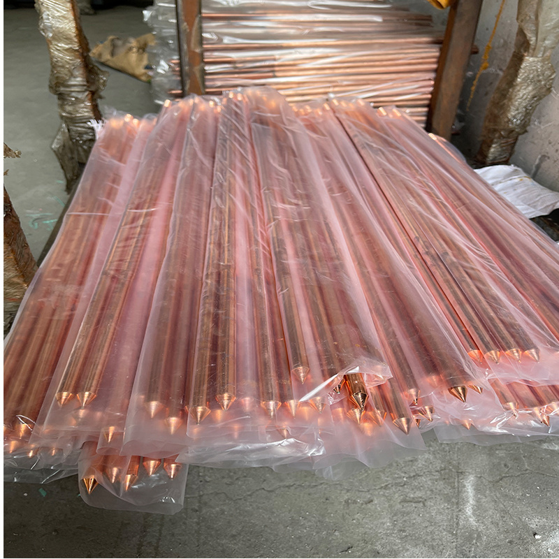 Custom Home Electrical Tinned Copper Bonded Earth Copper weld Ground Rod