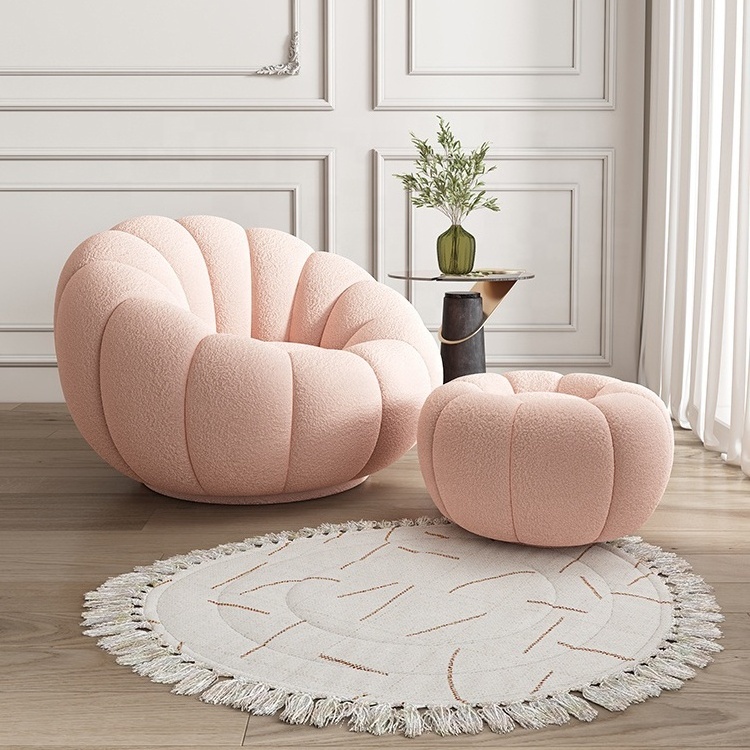 Modern flower design Bed Chairs lounge Seat Bean Beautiful high quality Living room Bag Chair adult Teddy velvet lazy sofa