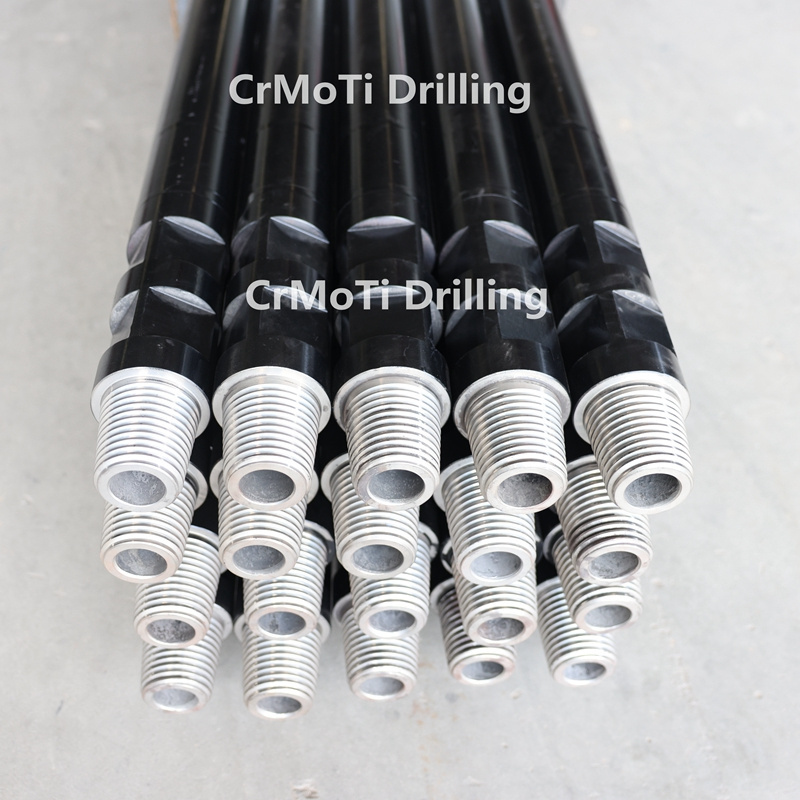 Factory Direct Sales 76mm water well drill pipes mining DTH drill rods 3m 2 3/8 