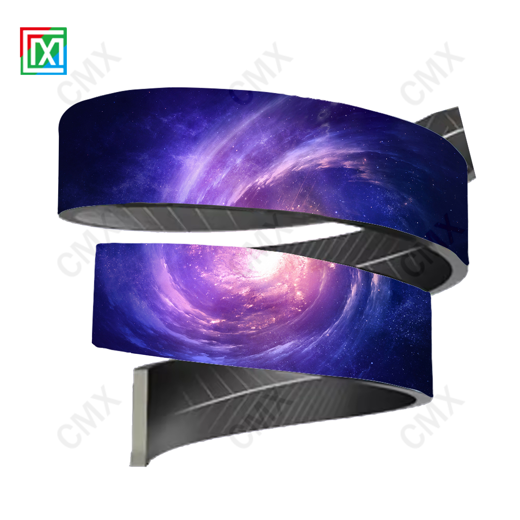 Led Outdoor Flexible Screen Led Display Module Advertising Electronic Screen Curved Cylindrical Advertising Screen