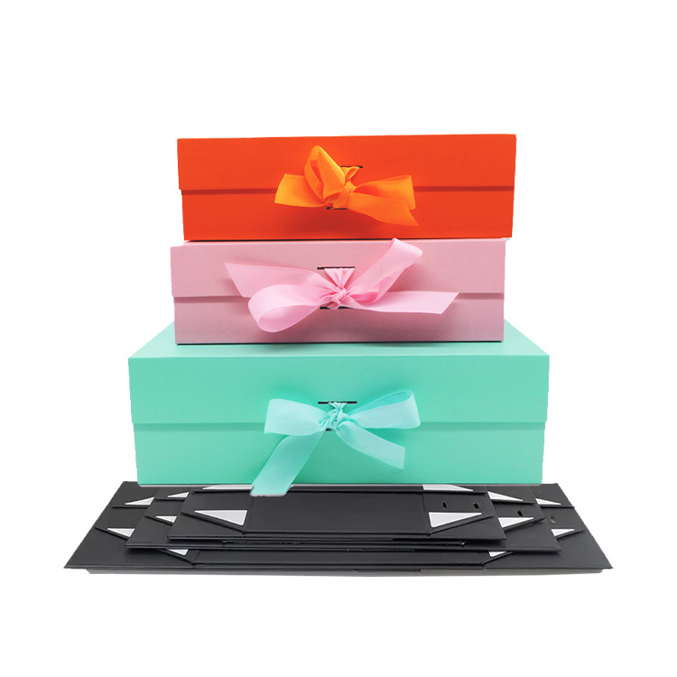 Custom magnetic Gift Box Rectangular cardboard baby mini foldable shoe paper box