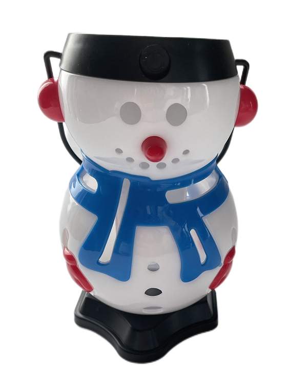 Shimmering Snowman Flicker Flame Lantern/ Christmas Lantern/ Snowman table top deco