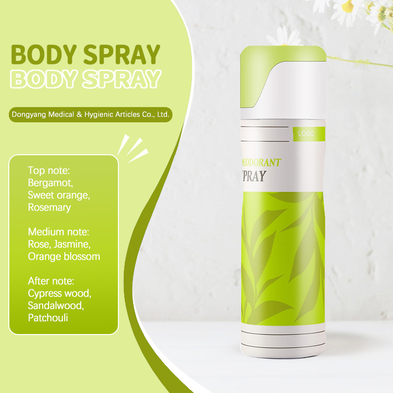 2024 New Style Body Spray Mist 200ml Oem Deodorization Body Spray For Girls