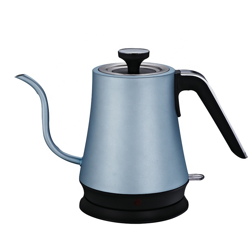 Fashionable 1L Stainless Steel Indicator Light Electric Gooseneck Coffee Tea Drip Kettle