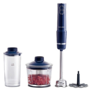 4 in 1 with Whisk Chopper 500ml Mixing Beaker Powerful Stick Immersion 200W 2-Speed 304 Stainless Steel Blades Hand Blender