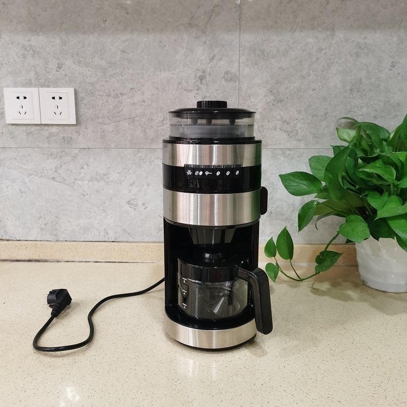 Home Appliance Removable Water Tank 6 Cups Espresso Cappuccino Bean to Cup Coffee Maker Grinder and Brewer