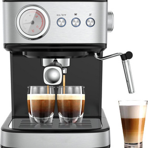 Cappuccino Latte Milk Foam Coffee Maker 1100w 15bar Automatic Espresso Coffee Machine For Home Use