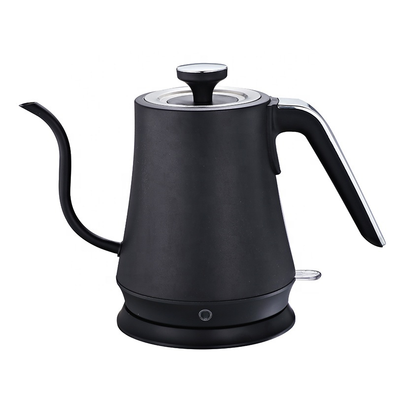 Fashionable 1L Stainless Steel Indicator Light Electric Gooseneck Coffee Tea Drip Kettle