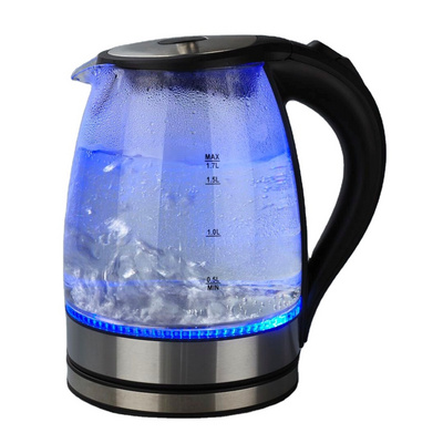 Factory Sale Home appliance Glass kettle Tea Pot electric Coffee Kettle Drip Kettle with 1.7L