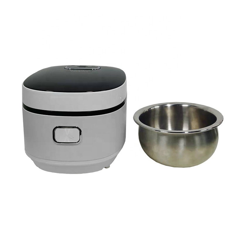 Spare parts 2.5L 5 Cup Square Low Sugar Touch Panel Non Coating Stainless Steel Inner Pot Electric Rice Cooker