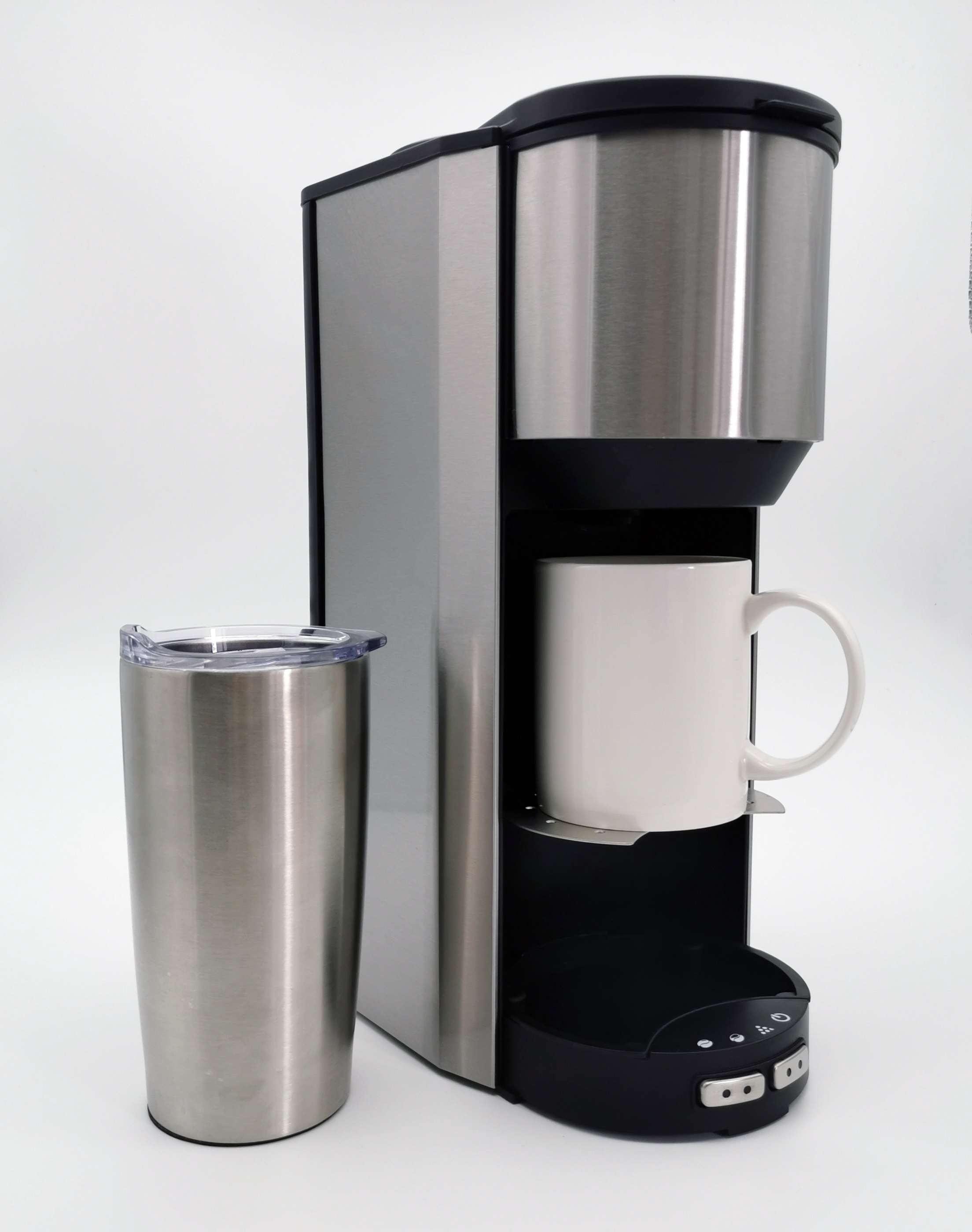 Touch Control Automatic 0.5L One Cup Grind And Brew Stainless Steel Bean to Cup Drip Coffee Maker