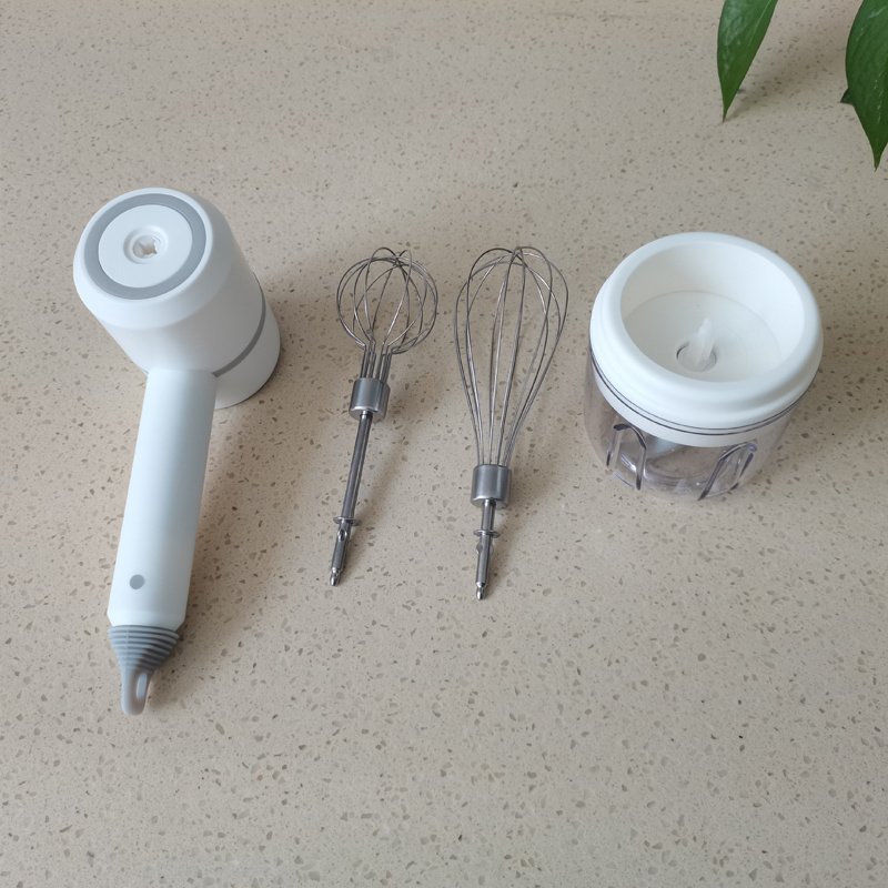 Professional electric food processor 3 speed USB charge cordless mini hand  mixer