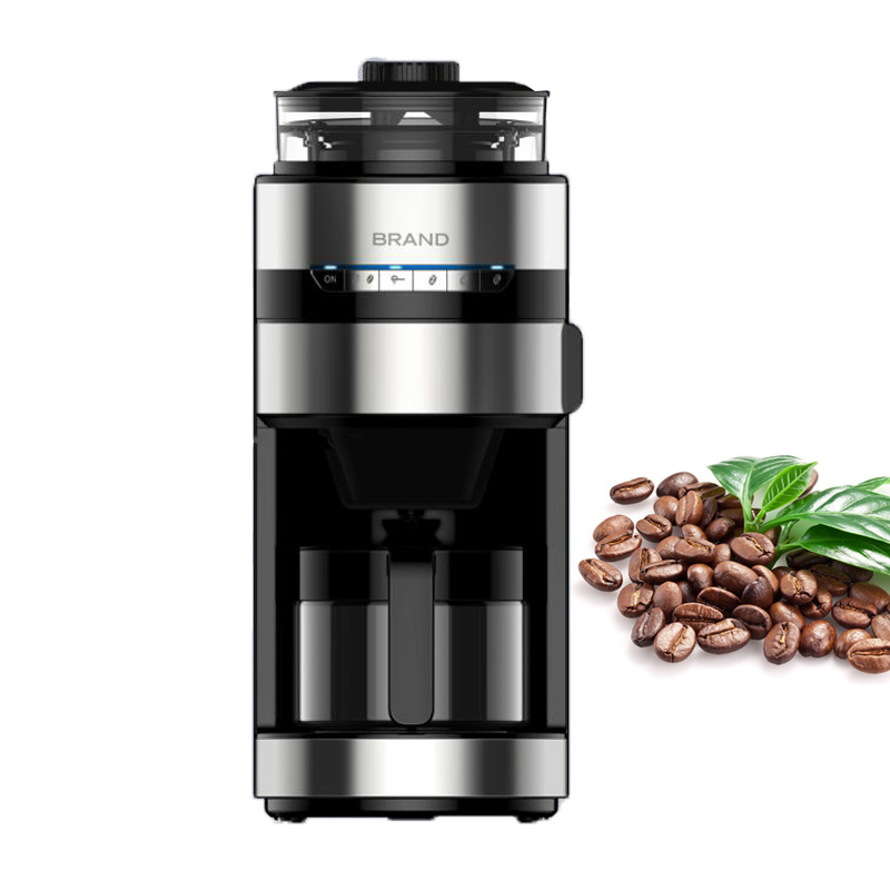 Home Appliance Removable Water Tank 6 Cups Espresso Cappuccino Bean to Cup Coffee Maker Grinder and Brewer