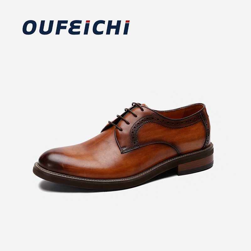 Private Label Shoes Designer Luxury Men Dress Office Leather Official Pointed Oxford Shoes