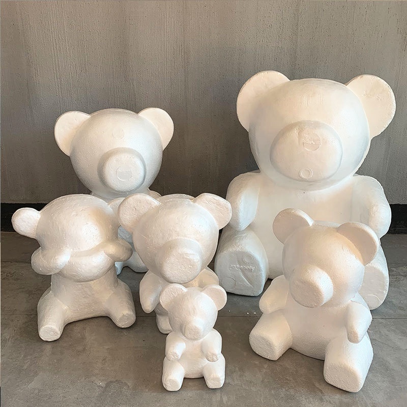 Wholesale Polystyrene Styrofoam Teddy  Foam Bear  Teddy For Valentine's Day