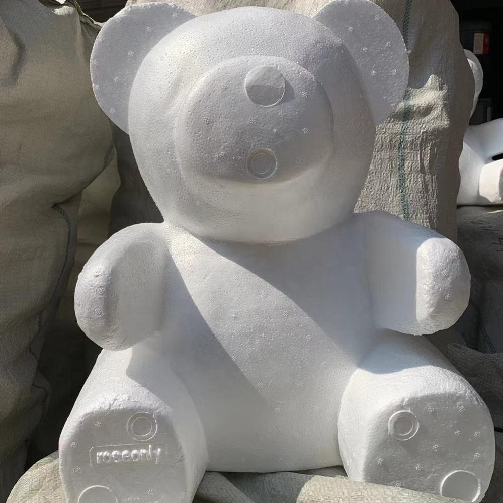 Wholesale Polystyrene Styrofoam Teddy  Foam Bear  Teddy For Valentine's Day