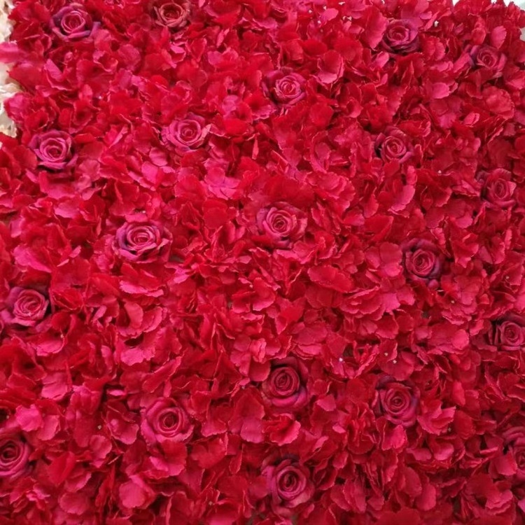 2020 New Design Flower Wall Backdrop Wedding Wholesale Artificial Flower Mat For Customized Flower Wall