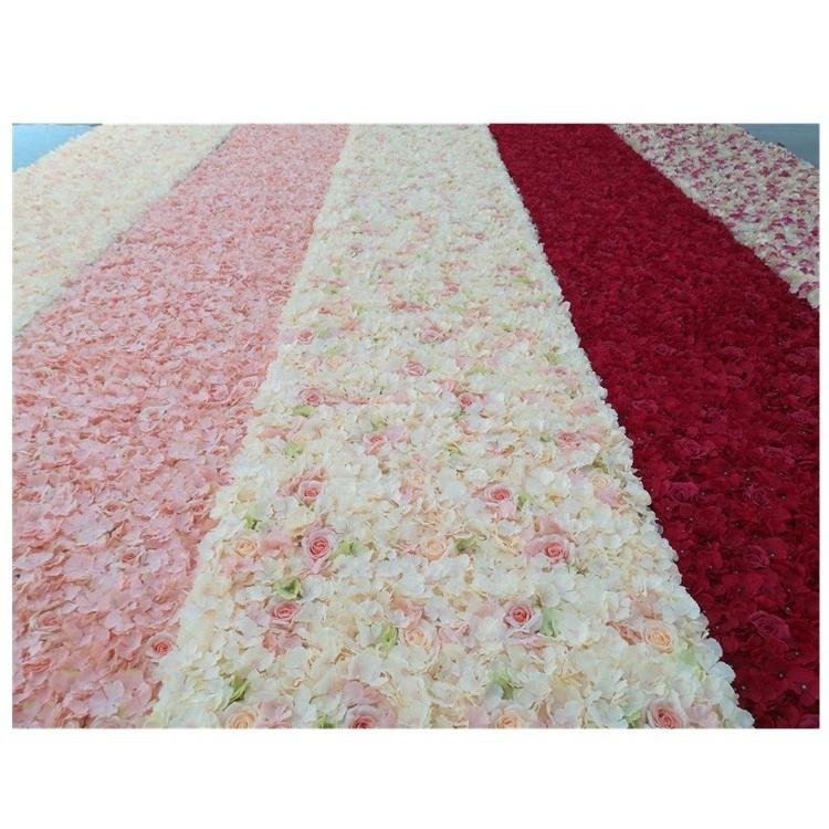 2020 New Design Flower Wall Backdrop Wedding Wholesale Artificial Flower Mat For Customized Flower Wall