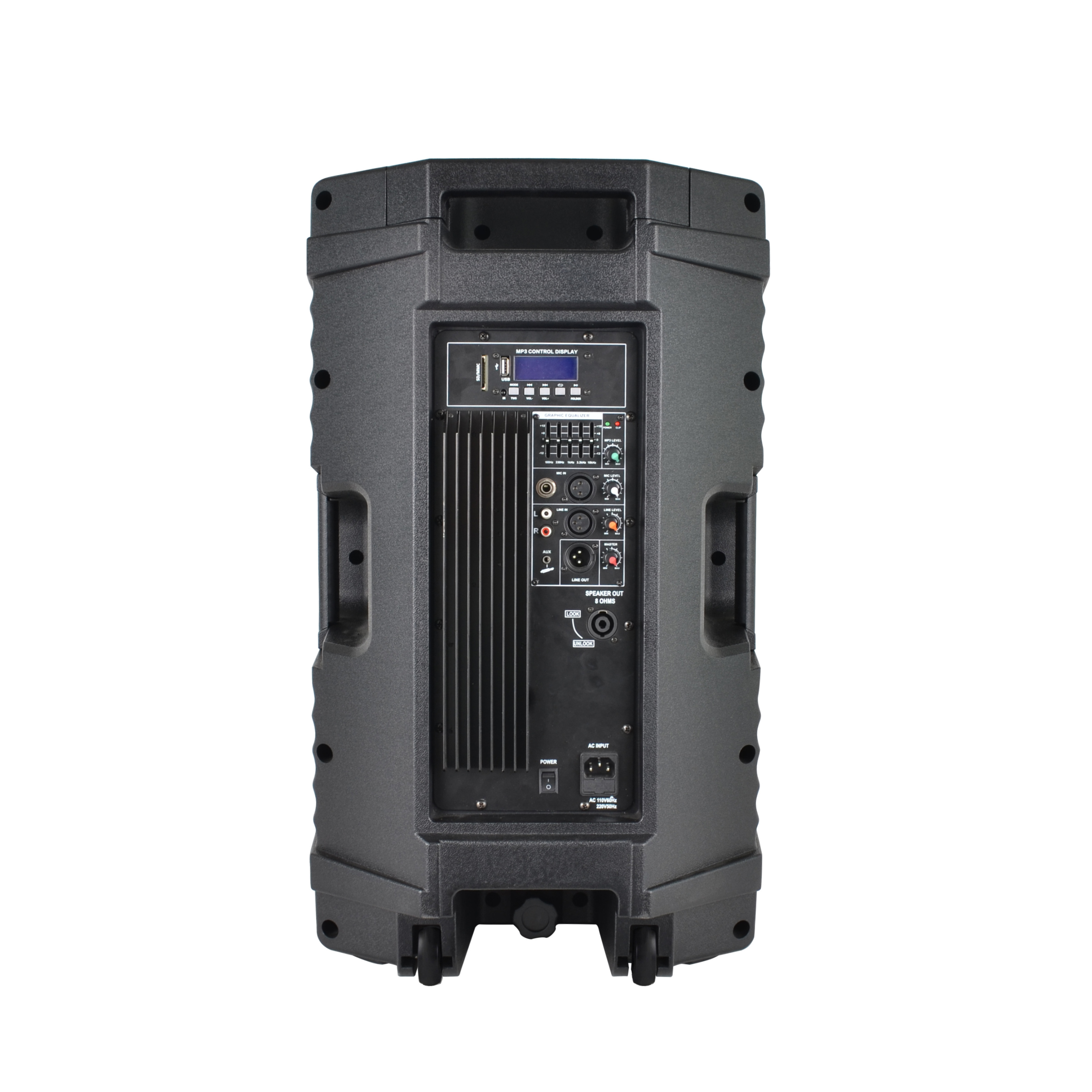 Accuracy Pro Audio CBQ15AQH-200W 15 inch dj sound system outdoor powered loudspeaker Active Plastic Speaker box