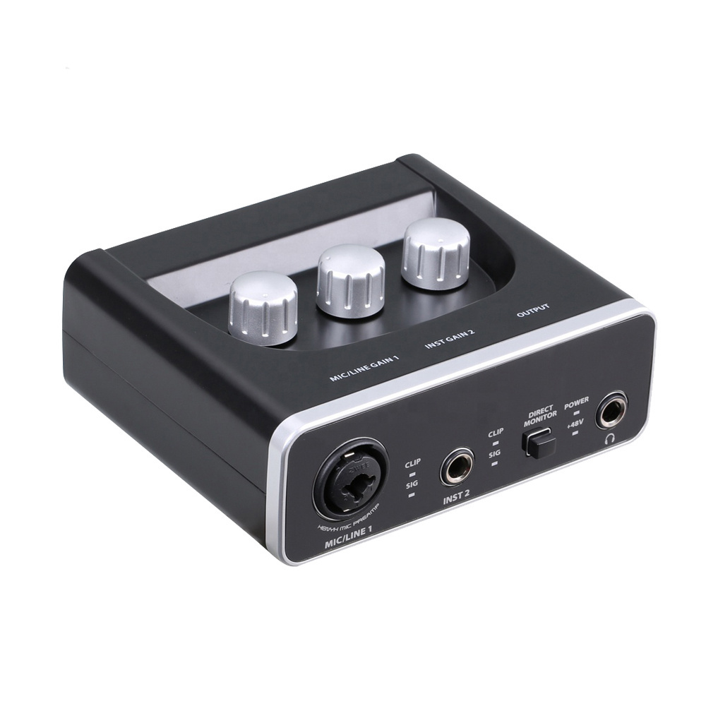 Accuracy Pro Audio SD-21 Professional Multi-function Audio Interface USB External Audio Recording And Live Broadcast Sound Card