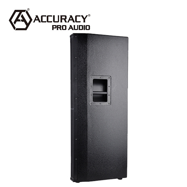 Accuracy Pro Audio WP215 Dual 15 Inch 3 Way Professional Outdoor Stage DJ Sound Box Wooden Speaker