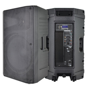 Accuracy Pro Audio CBQ15AQH-200W 15 inch dj sound system outdoor powered loudspeaker Active Plastic Speaker box