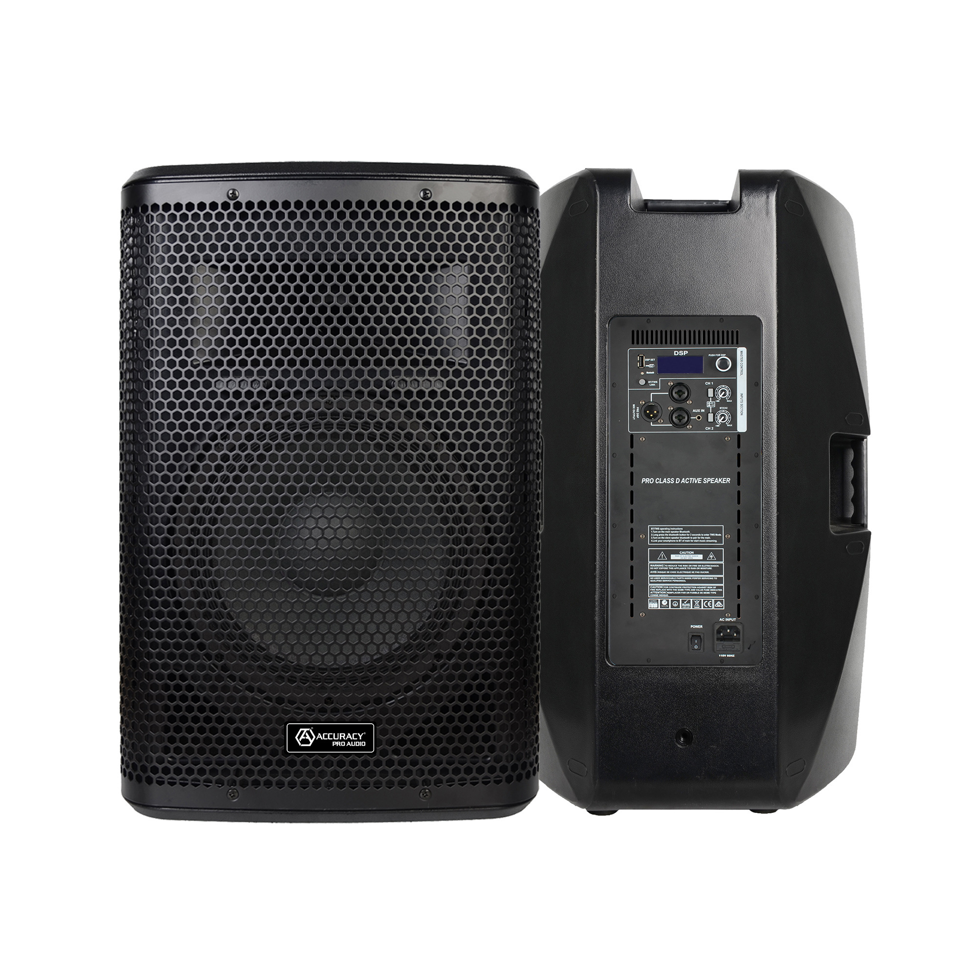 Accuracy DJSET001 PA Sound System DJ Set Equipment Professional Audio Solution DJ Speaker Set System for DJs and Musicians