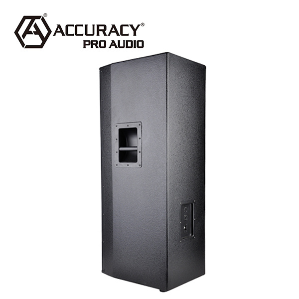 Accuracy Pro Audio WP215 Dual 15 Inch 3 Way Professional Outdoor Stage DJ Sound Box Wooden Speaker