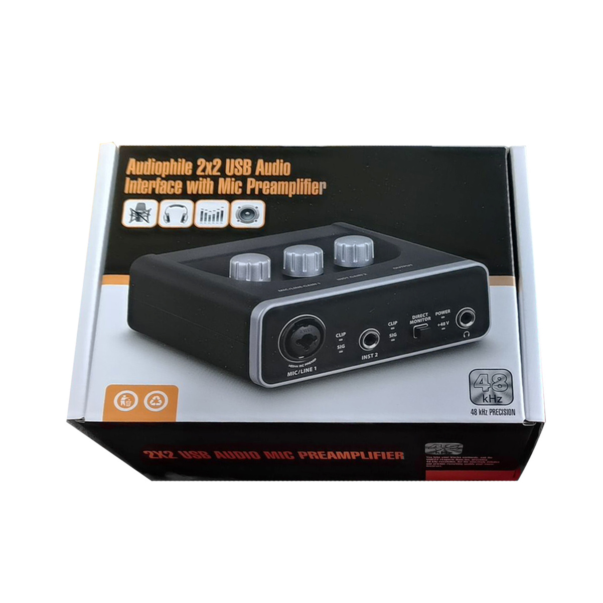 Accuracy Pro Audio SD-21 Professional Multi-function Audio Interface USB External Audio Recording And Live Broadcast Sound Card