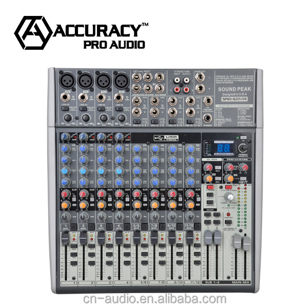 Accuracy Pro Audio X1622USB Professional 16-Channel USB Sound Mixer Console Equipment