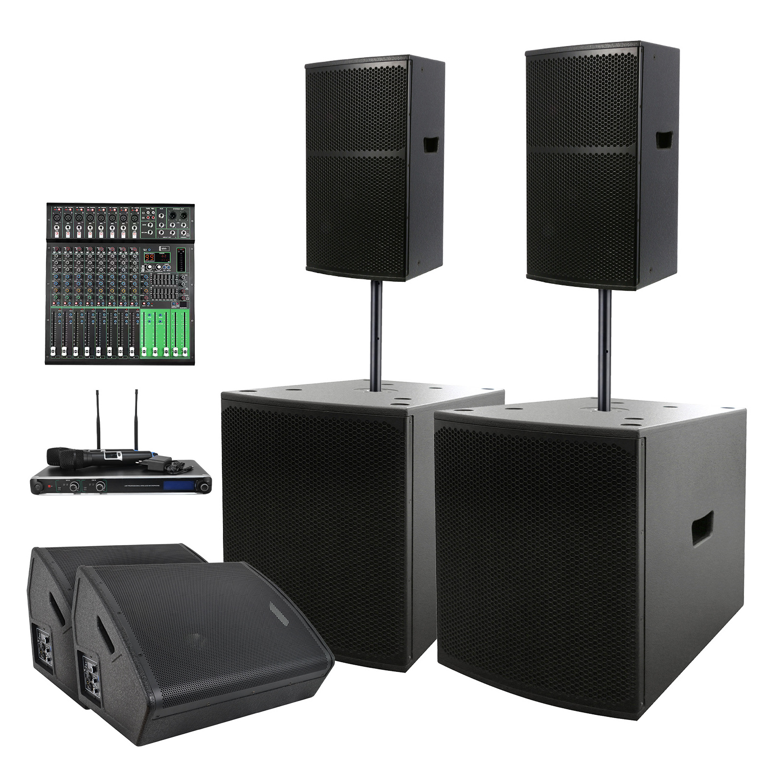 Accuracy WHN15-COMBO PA System Sound System Outdoor Concert Professional Audio DJ Set Speakers Audio System Sound