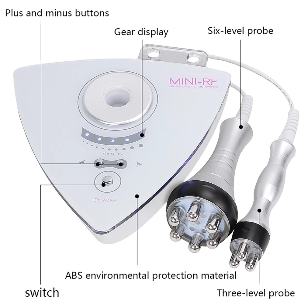 Home Use Mini EMS RF Massager 2 in 1 Face Lifting Skin Tightening Body Care Eyes Facial massage galvanic Beauty Machine anti age