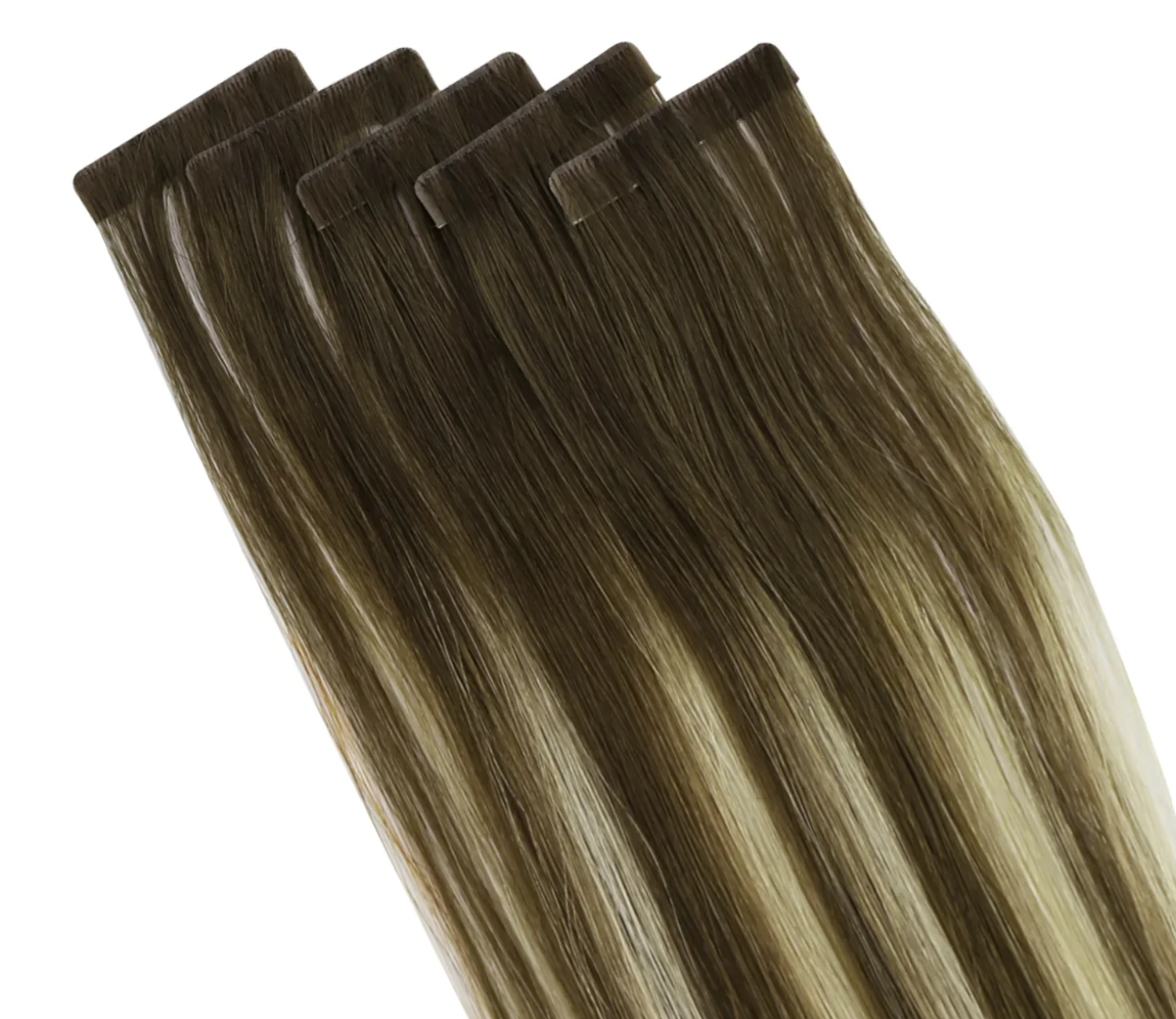 Wholesale 100% Natural Human hair extensions tape hair invisible tape hair extensions