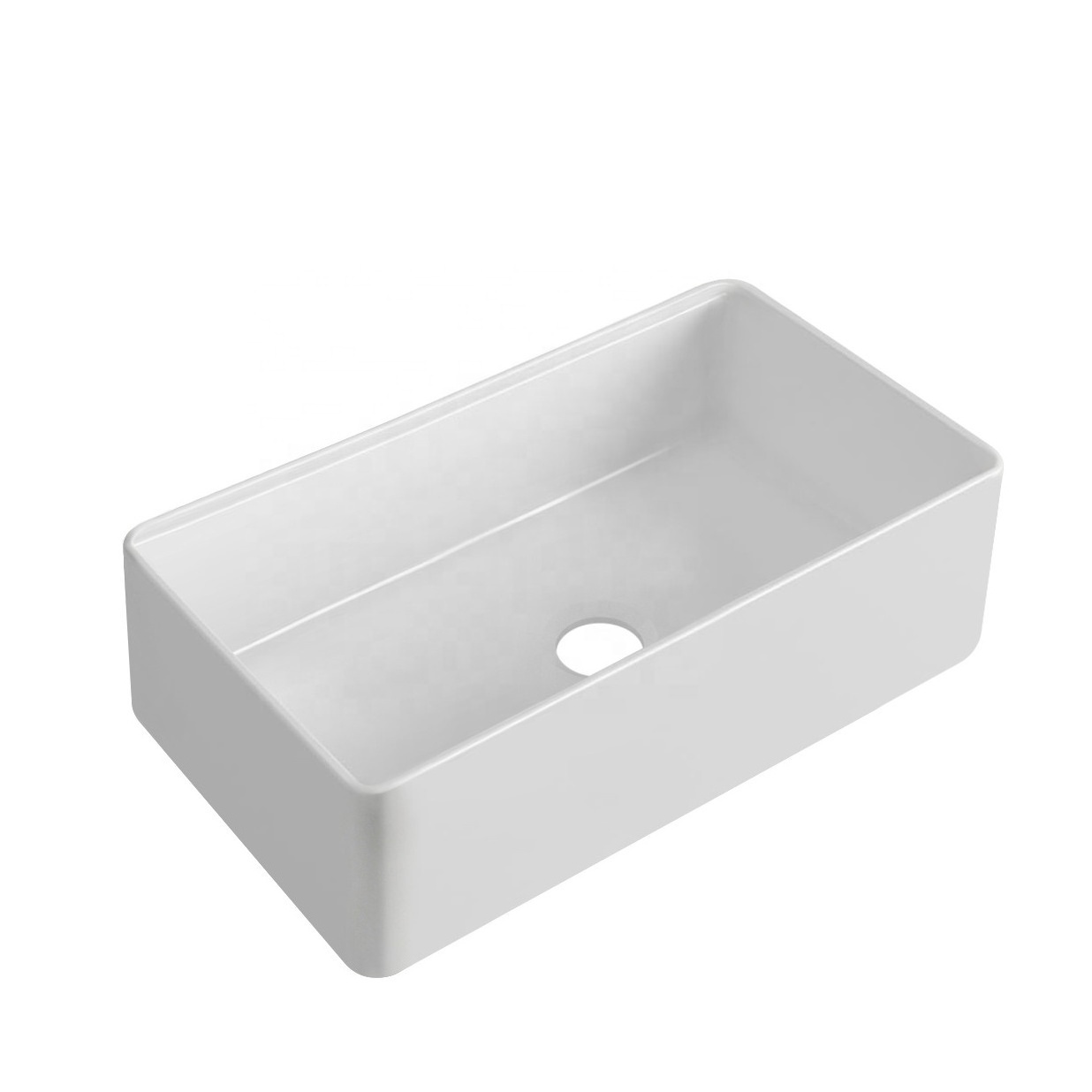 Chaozhou Binli Wholesale Farmhouse Sink Deep Single Bowl White Ceramic Porcelain Fireclay Apron-Front Kitchen Farm House Sink