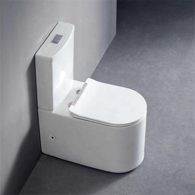 Cheap Export Africa Nigeria WC P-trap Pure Rimless Length Toilet with Pedestal Basin Two Piece Water Closet Ceramic Toilet Bowl