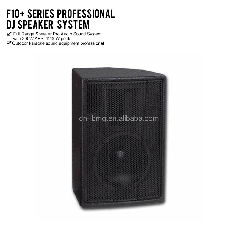 Professional Audio speakers F10+ professional speaker with new design and big power speaker 10 inch 8 ohm F10 sound system